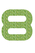 Set Broeknummers Strijkletters Quant Glitter Light Green - afb. 2