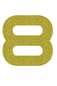 Set Broeknummers Strijkletters Quant Glitter Gold Glitter 451 - afb. 2