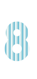 Set Rugnummers Strijkletters Alba Mirror Blauw - afb. 2