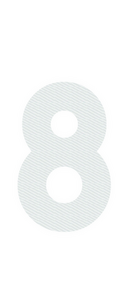 Set Rugnummers Strijkletters Alba Design Carbon Wit - afb. 2