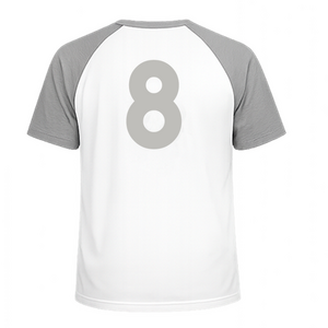 Set Rugnummers Strijkletters Alba Flex Heather Grijs - afb. 1