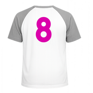 Set Rugnummers Strijkletters Alba Flock Magenta - afb. 1