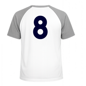 Set Rugnummers Strijkletters Alba Flock Navy Blauw - afb. 1