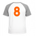 Set Rugnummers Strijkletters Alba Flock Oranje - afb. 1