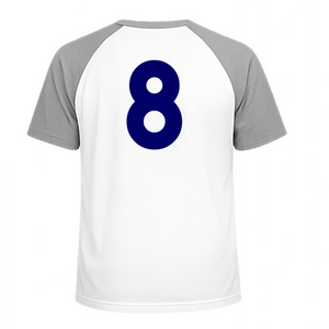 Set Rugnummers Strijkletters Alba Flock Royal Blauw - afb. 1