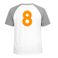 Set Rugnummers Strijkletters Alba Flex Neon Oranje