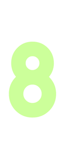 Set Rugnummers Strijkletters Alba Glow in the Dark - afb. 2