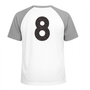 Set Rugnummers Strijkletters Alba Glitter Black Glitter 458 - afb. 1