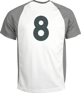 Set Rugnummers Strijkletters Alba Glitter Grey Glitter 459 - afb. 1