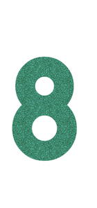 Set Rugnummers Strijkletters Alba Glitter Emerald Glitter 427 - afb. 2