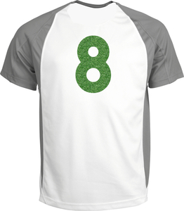 Set Rugnummers Strijkletters Alba Glitter Light Green Glitter 483 - afb. 1