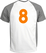 Set Rugnummers Strijkletters Alba Glow in the Dark Oranje - afb. 1