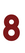 Set Rugnummers Strijkletters Alba Glitter Red Glitter 456 - afb. 2