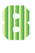 Set Rugnummers Strijkletters Fresh Mirror Groen - afb. 2