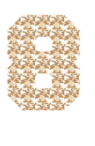 Set Rugnummers Strijkletters Fresh Design Leger Beige - afb. 2