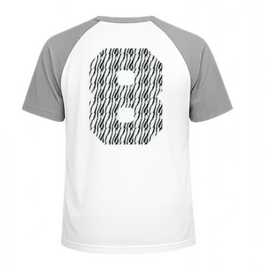 Set Rugnummers Strijkletters Fresh Design Zebra - afb. 1