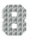 Set Rugnummers Strijkletters Fresh Design Zebra - afb. 2