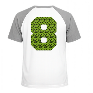 Set Rugnummers Strijkletters Fresh Design Zebra Groen - afb. 1