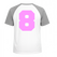 Set Rugnummers Strijkletters Fresh Flex Neon Roze - afb. 1