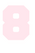 Set Rugnummers Strijkletters Fresh Flex Pastel Roze - afb. 2