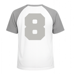 Set Rugnummers Strijkletters Fresh Flex Heather Grijs - afb. 1