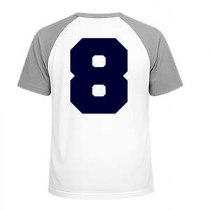 Set Rugnummers Strijkletters Fresh Flock Navy Blauw - afb. 1