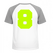 Set Rugnummers Strijkletters Fresh Flock Neon Geel - afb. 1
