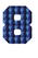Set Rugnummers Strijkletters Fresh Holografische Blauw - afb. 2