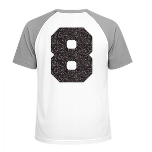 Set Rugnummers Strijkletters Fresh Glitter Black Glitter 458 - afb. 1