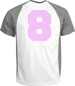 Set Rugnummers Strijkletters Fresh Glitter Neon Purple 480 - afb. 1