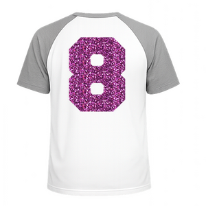 Set Rugnummers Strijkletters Fresh Glitter Lavender 428 - afb. 1