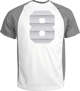 Set Rugnummers Strijkletters Fresh Glitter Rainbow White 488 - afb. 1