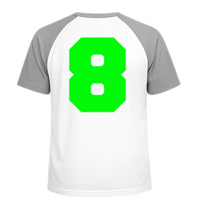 Set Rugnummers Strijkletters Fresh Glow in the Dark Groen - afb. 1