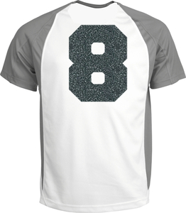 Set Rugnummers Strijkletters Fresh Glitter Grey Glitter 459 - afb. 1