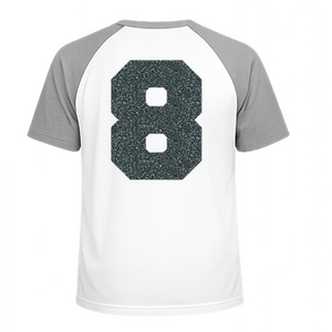 Set Rugnummers Strijkletters Fresh Glitter Grey Glitter 459 - afb. 1