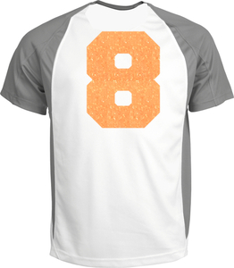 Set Rugnummers Strijkletters Fresh Glitter Neon Orange Glitter 449 - afb. 1