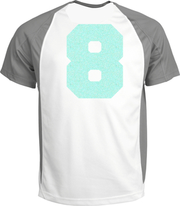 Set Rugnummers Strijkletters Fresh Glitter Neon Bleu Glitter 480 - afb. 1