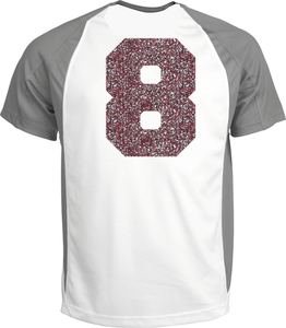 Set Rugnummers Strijkletters Fresh Glitter Rose Gold Glitter 486 - afb. 1