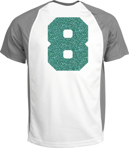 Set Rugnummers Strijkletters Fresh Glitter Jade Glitter 482 - afb. 1