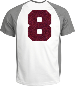 Set Rugnummers Strijkletters Fresh Glitter Burgundy  Glitter 422 - afb. 1