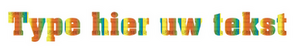 Set Rugnummers Strijkletters Pep Rainbow Regenboog Folie - afb. 2