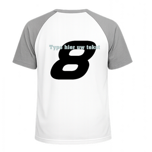 Set Rugnummers Strijkletters Pep Design Carbon Zilver - afb. 1