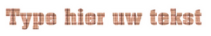 Set Rugnummers Strijkletters Pep Design Ruit Beige - afb. 2