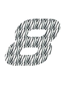 Set Rugnummers Strijkletters Pep Design Zebra - afb. 2