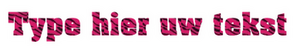 Set Rugnummers Strijkletters Pep Design Zebra Roze - afb. 2