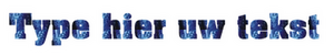 Set Rugnummers Strijkletters Pep Holografische Blauw - afb. 2