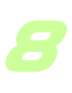 Set Rugnummers Strijkletters Pep Glow in the Dark - afb. 2