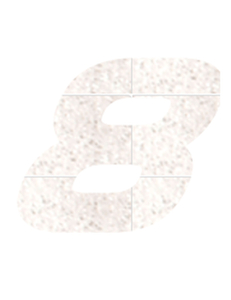 Set Rugnummers Strijkletters Pep Glitter White Glitter 444 - afb. 2