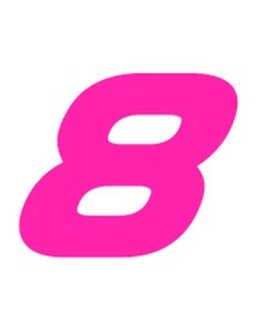 Set Rugnummers Strijkletters Pep Glow in the Dark Roze - afb. 2