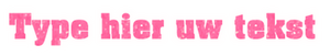 Set Rugnummers Strijkletters Pep Glitter Neon Pink Glitter 448 - afb. 2